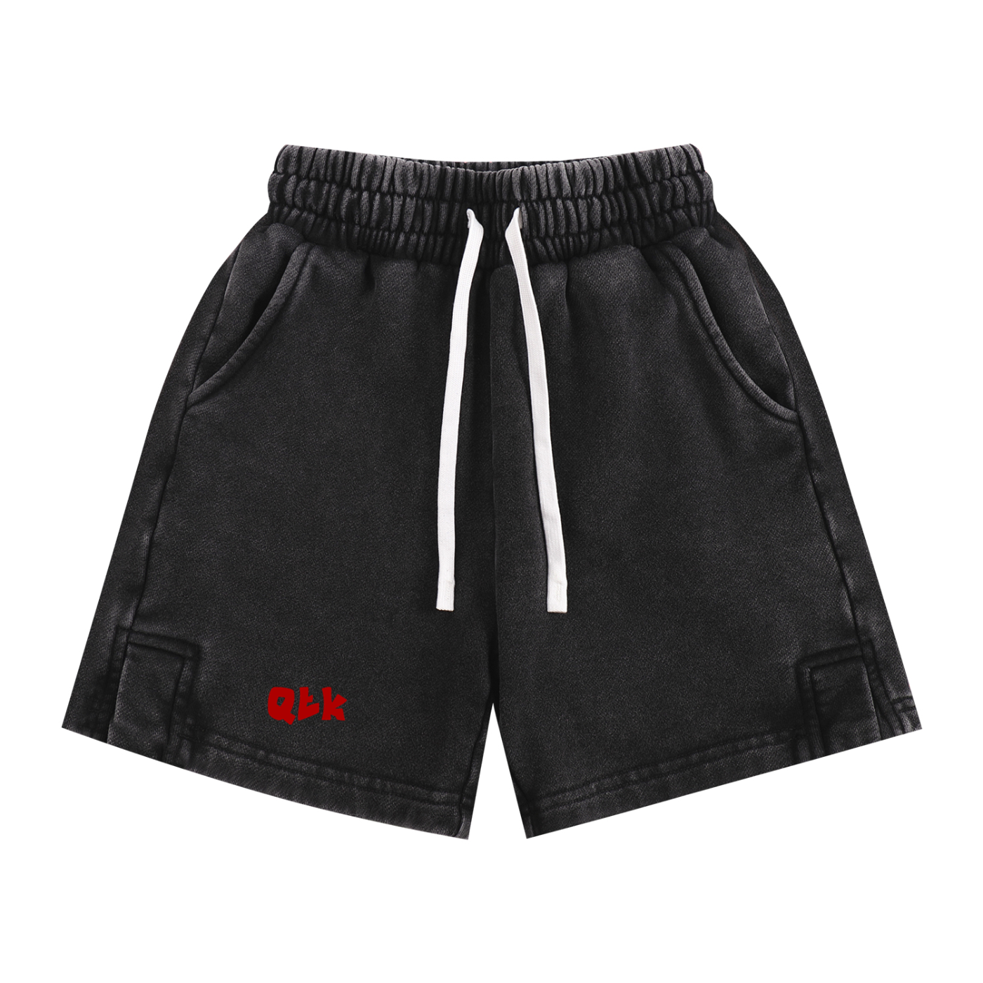 "Qtk" Snow Washed Kids' Shorts